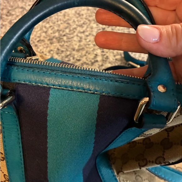 Gucci Vintage Web Boston canvas bag - Picture 5 of 15